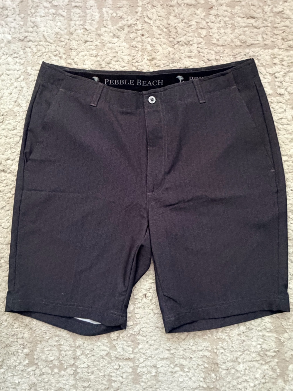 Pebble Beach Dark Gray Men's Golf Shorts 36